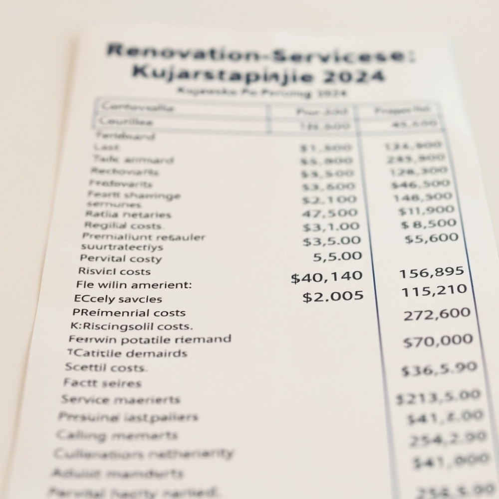 Cennik Usług Remontowych Kujawsko Pomorskie 2024