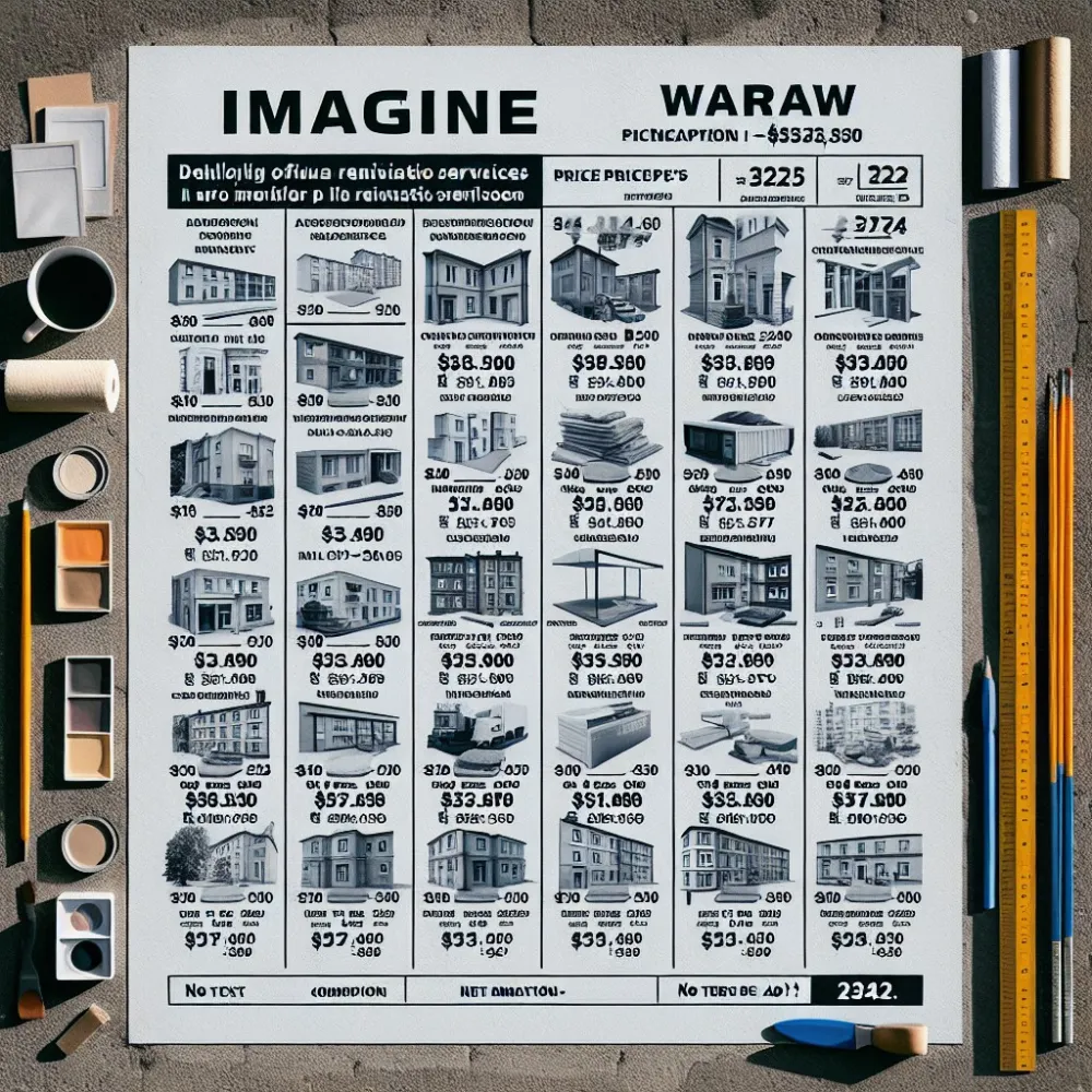 Cennik Usług Remontowych Warszawa 2024