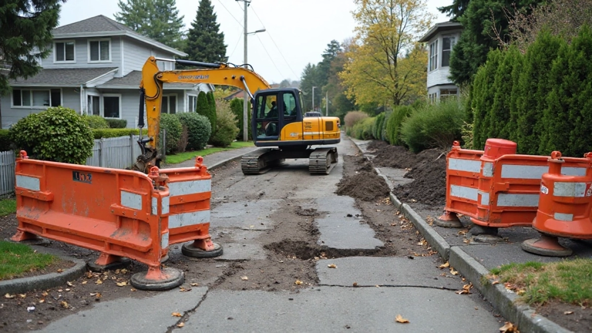 Remont drogi a wjazd na posesję