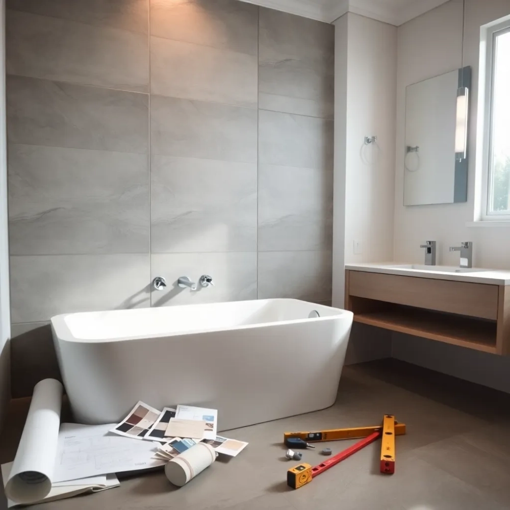 Remont łazienki z projektem