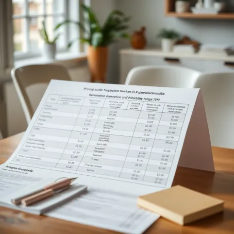 Cennik Usług Remontowych Kujawsko Pomorskie