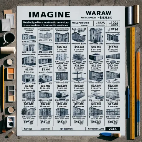 Cennik Usług Remontowych Warszawa 2024