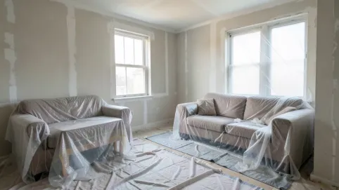 Zabezpieczenie przed kurzem podczas remontu
